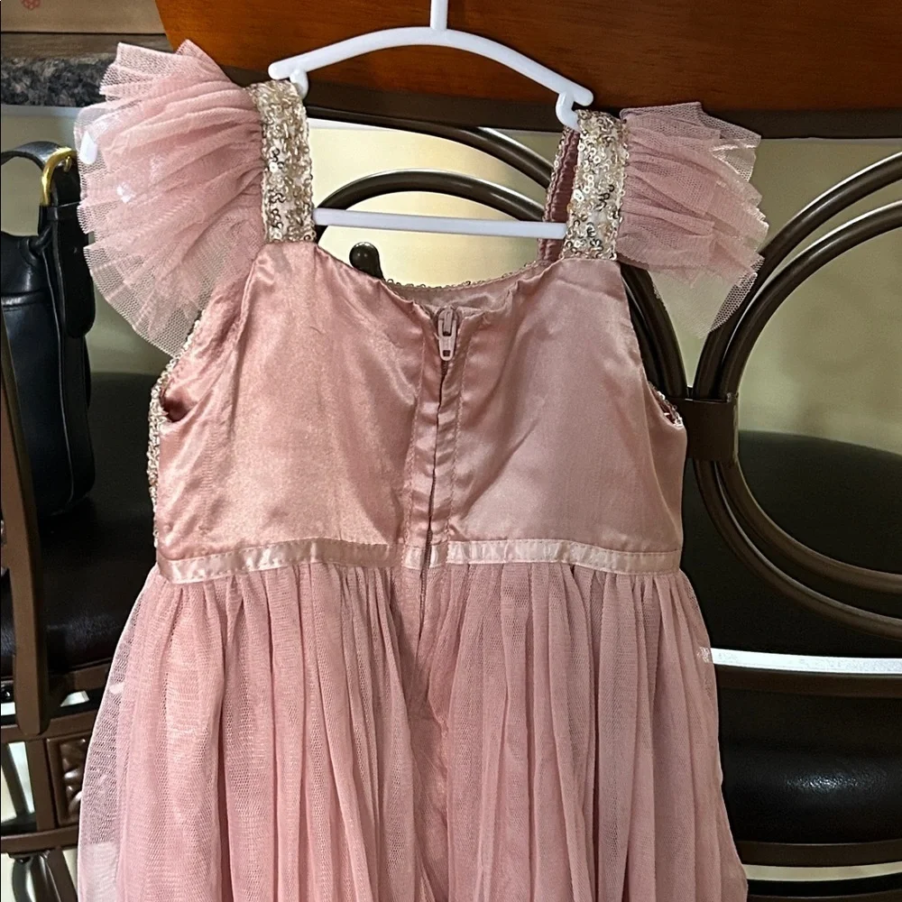 Popatu Little Girls Sequin Tulle Dress, featuring a sequin-embellished bodice
